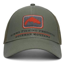 Simms Trout Icon Trucker Smokey Olive