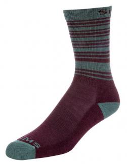 Simms Womens Merino Lightweight Hiker Sock Garnet