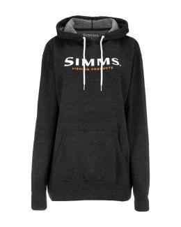 Simms Womens Logo Hoody Charcoal Heather