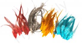 Streamer Saddle Feathers Large 18pc