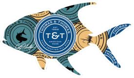 Thomas & Thomas Badge Art Permit Sign 6 Inch Sticker