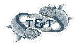 Thomas & Thomas Tarpon 12 Inch Sticker