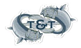 Thomas & Thomas Tarpon 6 Inch Sticker