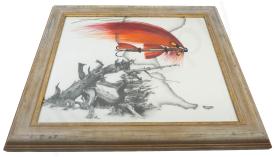 Thomas Kubitz Art Salmon Fly Original - DEMO MODEL