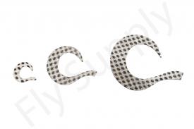 Vinyl Wiggle Tails Clear Glitter