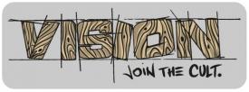 Vision Join The Cult Sticker Rectangular 15x5,5 cm