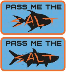 Vision Pass Me The Salt 2 Stickers