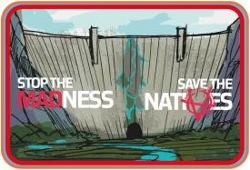 Vision Save The Natives Sticker 12 x 8 cm