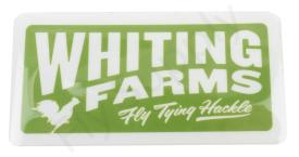 Whiting Farms Logo Sticker 4 Inch Green