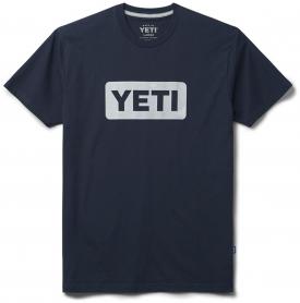 YETI Logo Badge T-Shirt Navy/White