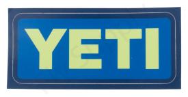 YETI Logo Sticker Green Blue