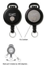 C&F Pin On Reel with Fly Catcher Black - CFA-72-BK