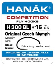 Hanak Czech Nymph H 300 BL Hooks 25 pc